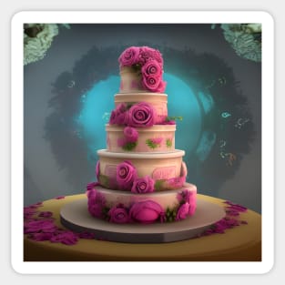 Rose Cake Sticker